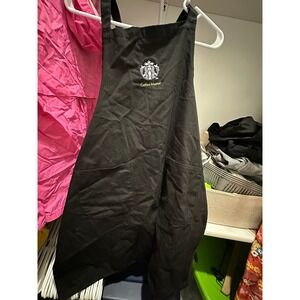 Starbucks Coffee Master Apron Black Embroidered Logo Two Pocket Barista Uniform